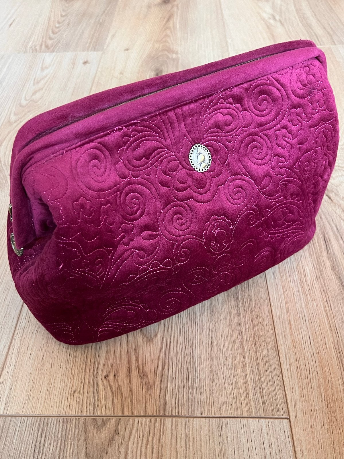 Pip Studio fluwelen make-up tas - Rood/Roze, Sieraden, Tassen en Uiterlijk, Beautycases, Ophalen, Gebruikt, Roze, Softcase