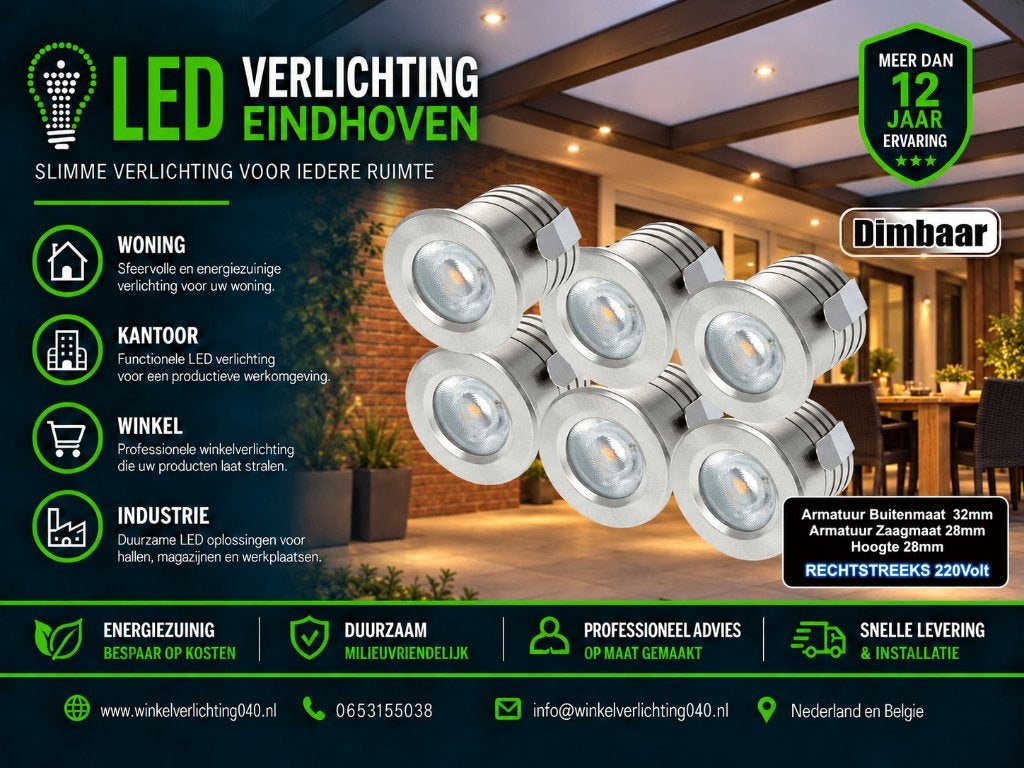 LED VERANDA SPOTJES, Nieuw, Overige fittingen, Ophalen of Verzenden, LED