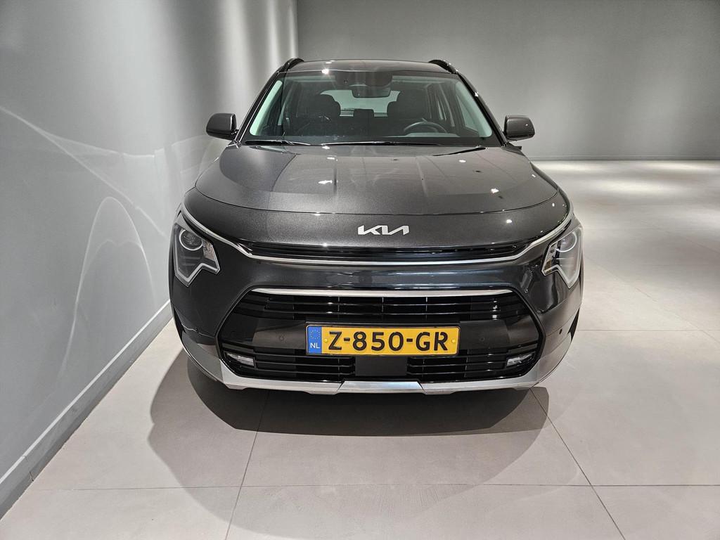 KIA Niro 1.6 GDi Hybrid 141pk DCT6 DynamicLine Navi/ Clima/, Automaat, Gebruikt, Leder en Stof, 23 km/l