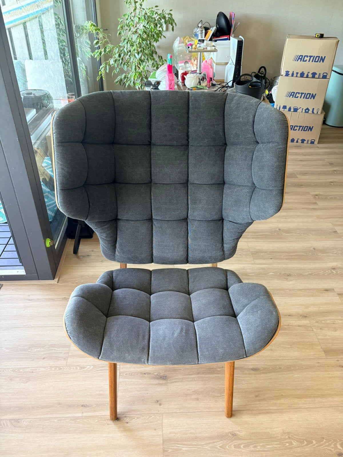 NORR11   Norr11 Mammoth Chair - Stijlvolle Design Fauteuil, Huis en Inrichting, Stoelen, Ophalen, Zo goed als nieuw, Eén, Stof