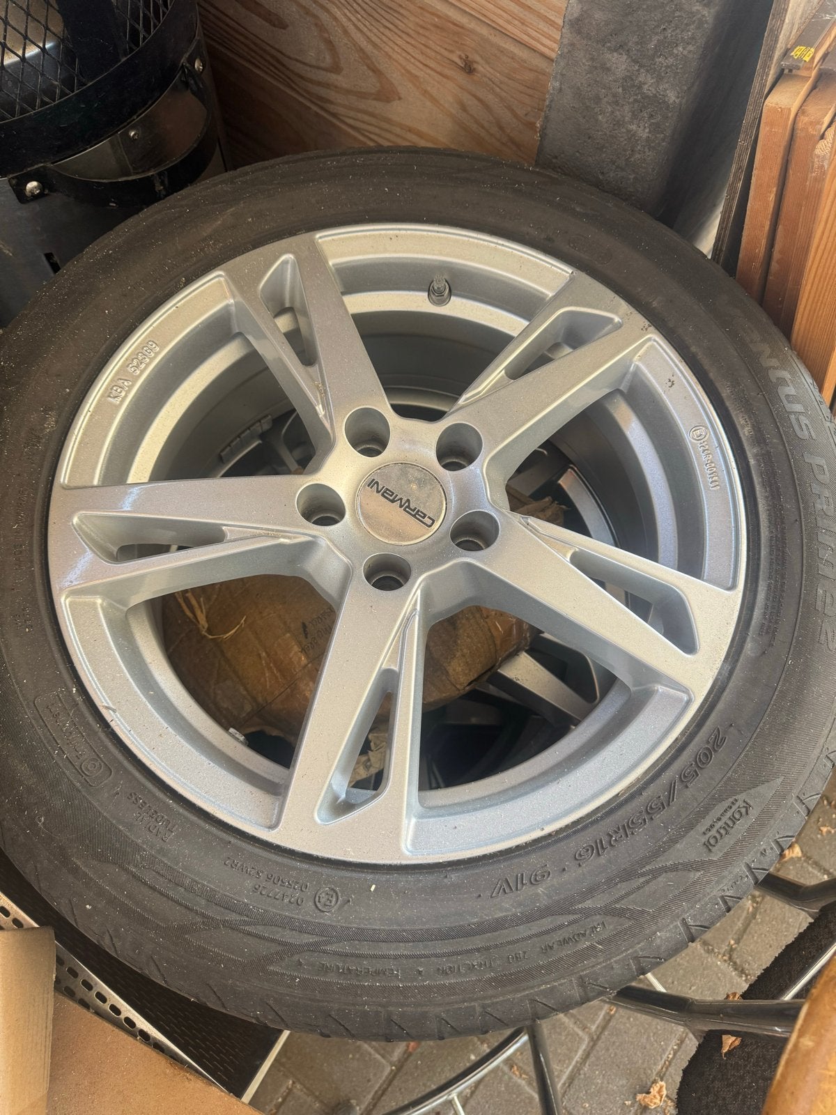 Lichtmetalen velgen met banden - 16 inch, Auto-onderdelen, Banden en Velgen, Ophalen, Gebruikt, 16 inch, Banden en Velgen