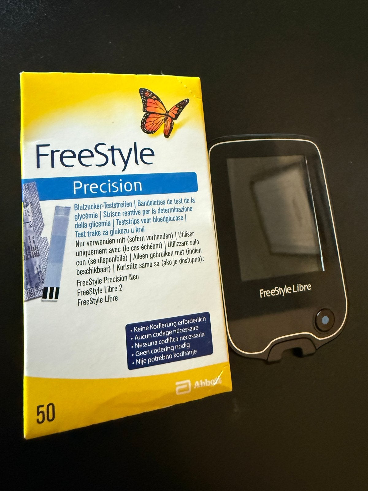 FreeStyle Libre Reader met Precision teststrips (50 stuks), Diversen, Ophalen of Verzenden, Nieuw
