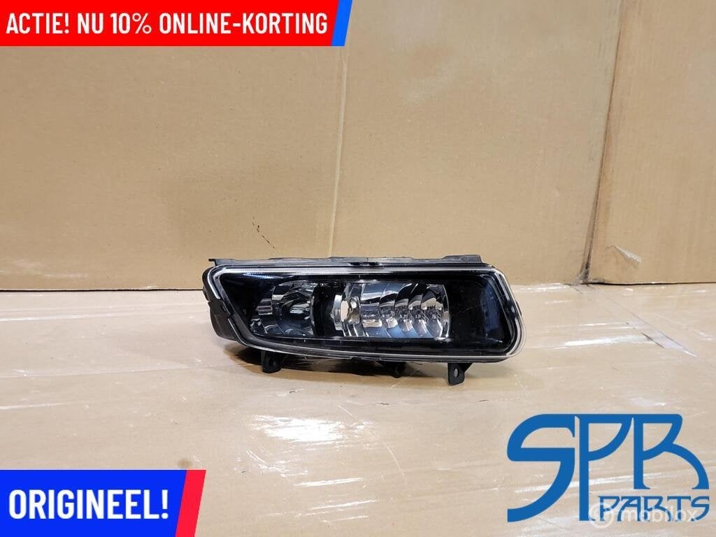 VW POLO 6R GTI R-LINE GT MISTLAMP RECHTSVOOR BEHUIZING BARST, Gebruikt, VOLKSWAGEN, Volkswagen, Ophalen of Verzenden