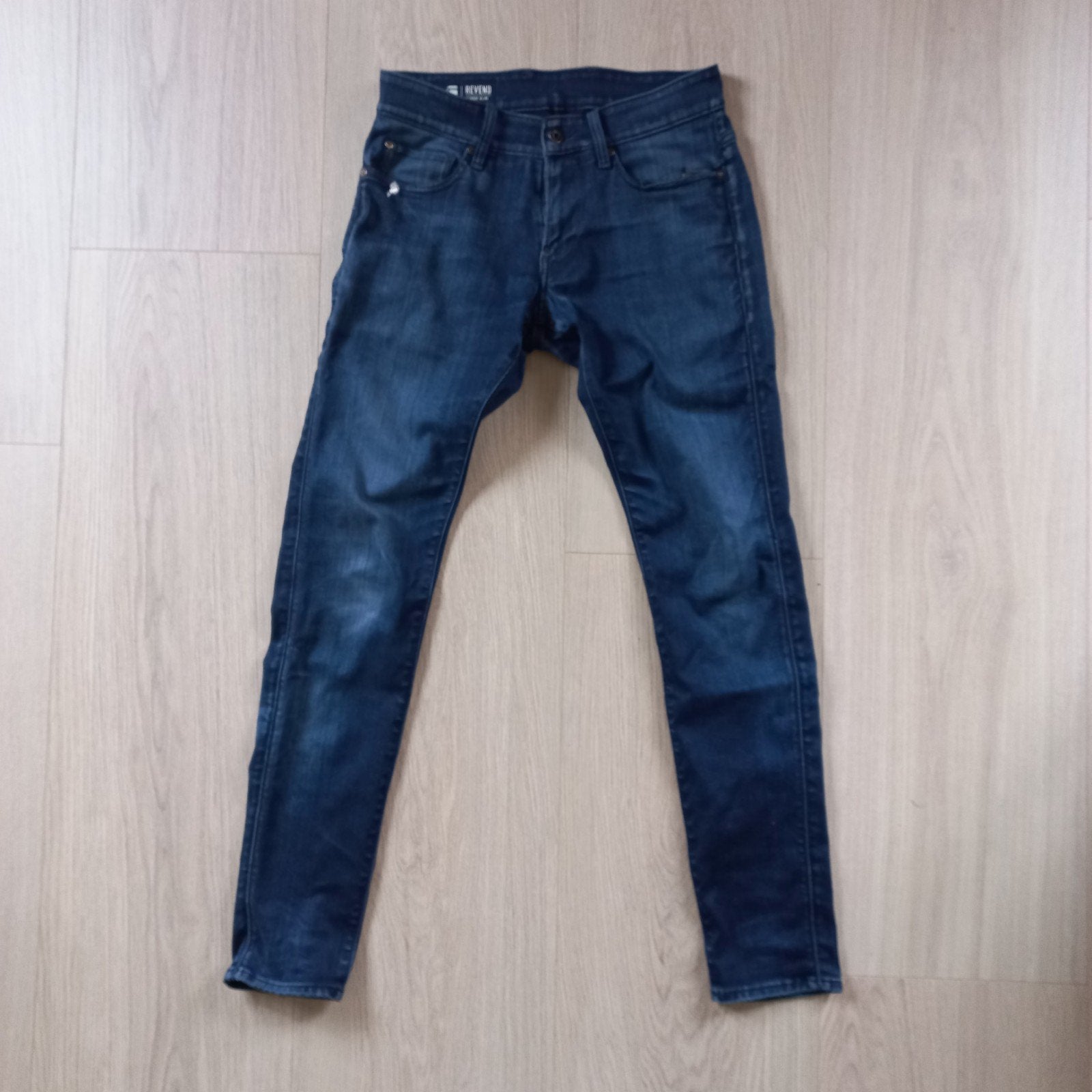 G-Star Revend Slimfit Jeans Heren W29/L32 Donkerblauw, G-Star Raw, Blauw, W32 (confectie 46) of kleiner, Ophalen of Verzenden
