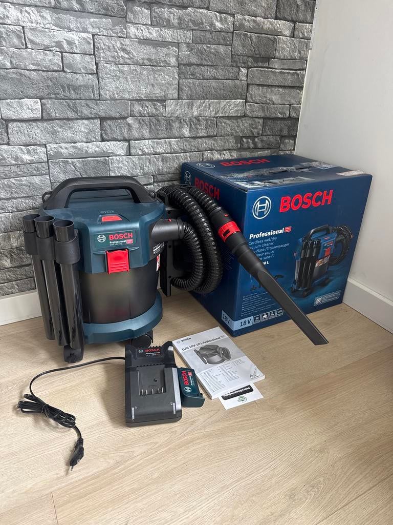 Bosch GAS 18V-10 L Accu Stofzuiger - Zo goed als nieuw, Bosch, Draadloos, Ophalen of Verzenden, Zo goed als nieuw