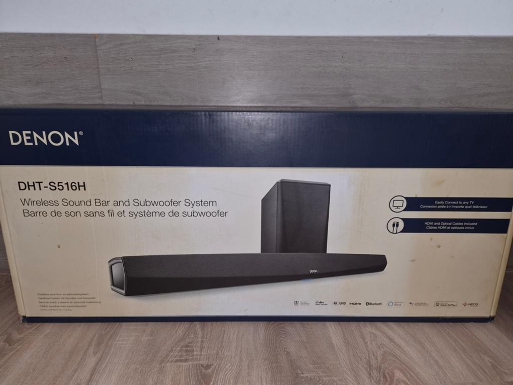 Denon DHT-S516H Draadloze Soundbar en Subwoofer Systeem, Ophalen of Verzenden, Bluetooth, Nieuw