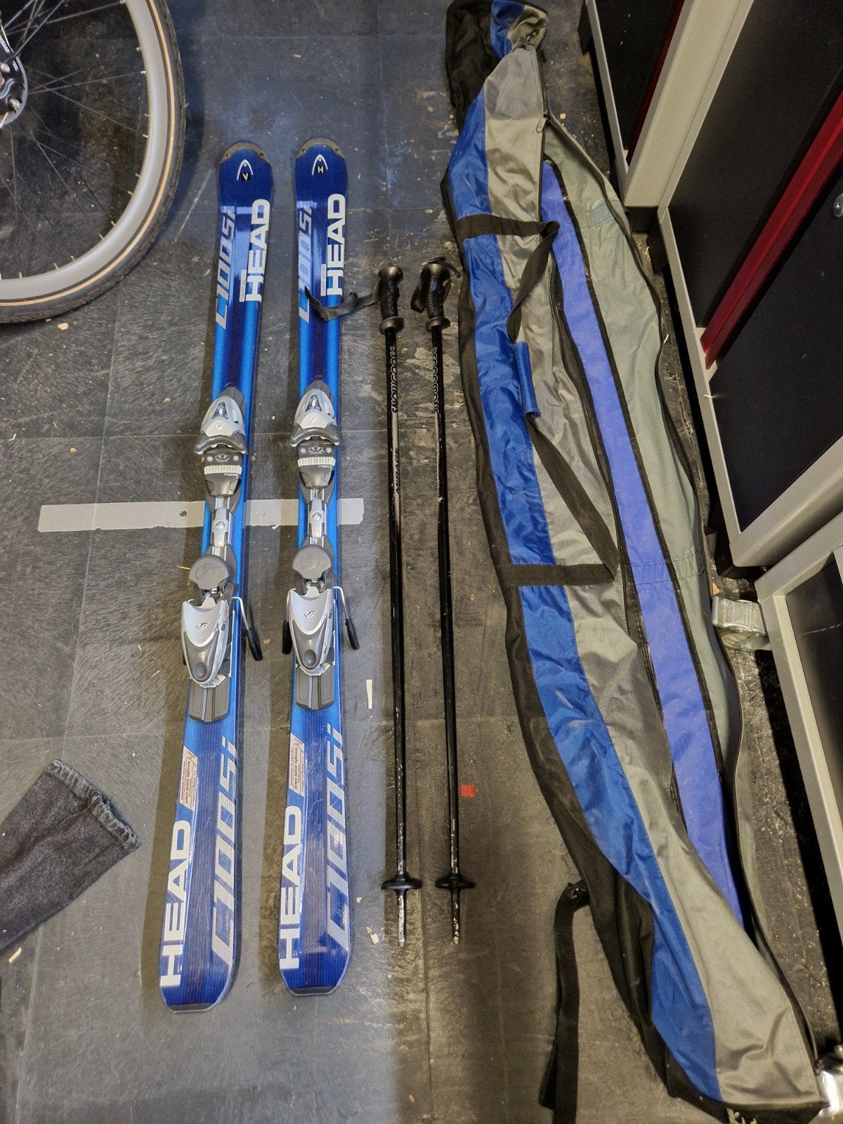 Head Ski's 149 cm met stokken en opbergtas, Ophalen, 140 tot 160 cm, Gebruikt, Skiën