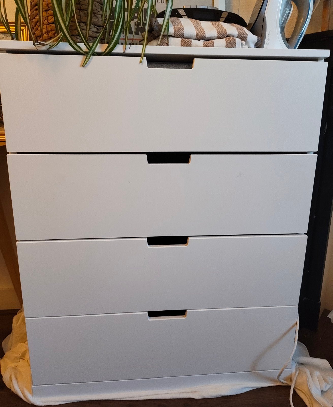 NORDLI Modulaire ladekast met 4 lades, wit, 80x45 cm, Ophalen, Overige materialen, Gebruikt, Modern, Scandinavisch