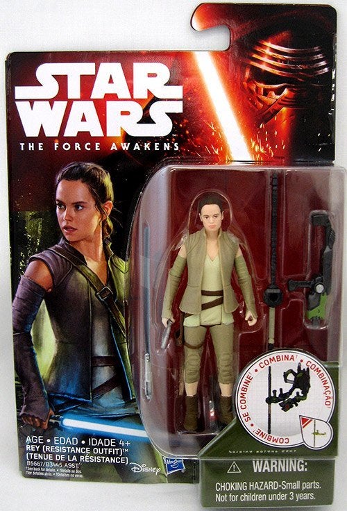 Star Wars: Jungle/Space actiefiguur: Rey (Resistance Outfit), ., Nieuw, Ophalen of Verzenden, Actiefiguurtje