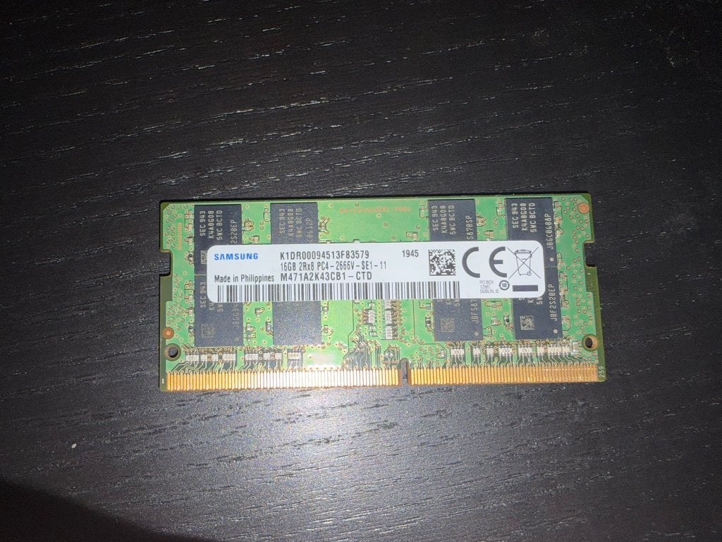 Samsung 16 GB DDR4 SODIMM, Ophalen, DDR4, Zo goed als nieuw, Laptop
