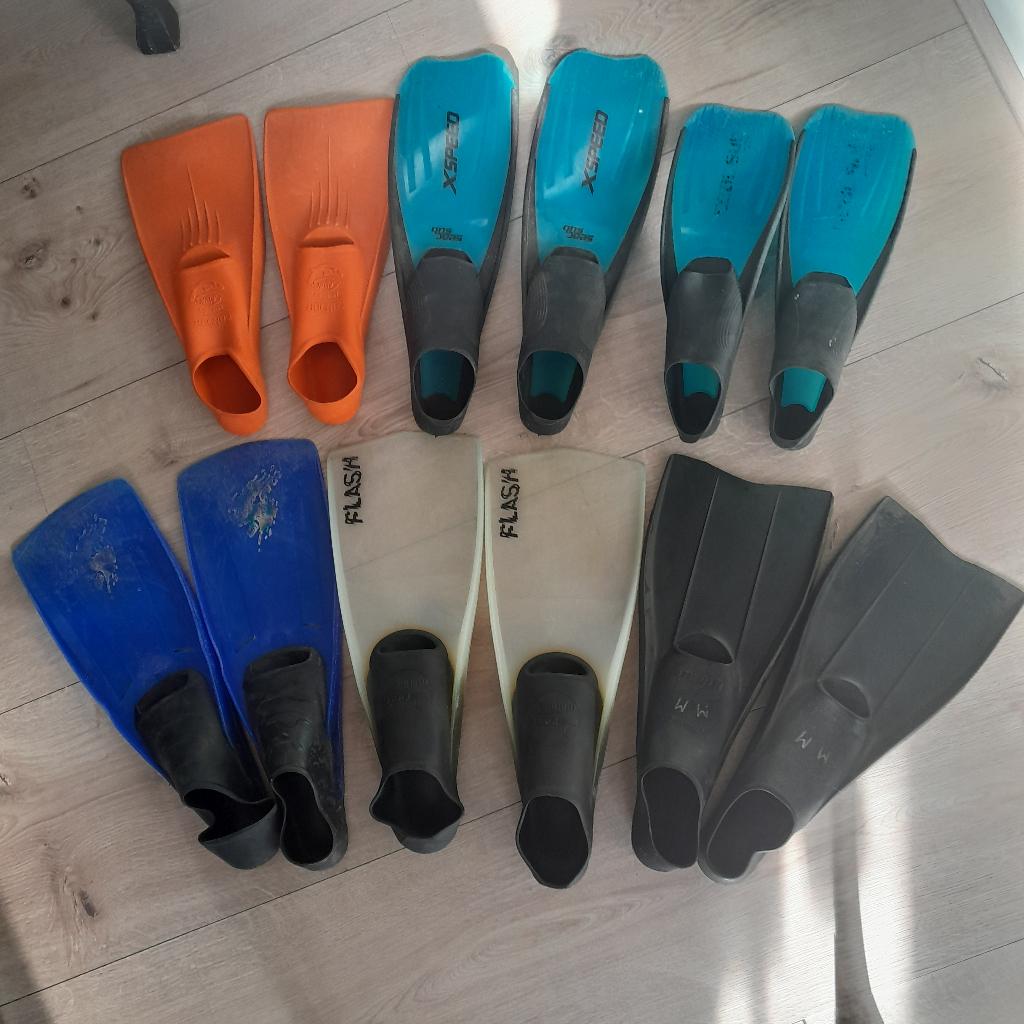 flippers, Ophalen, Gebruikt, Zwem- of Duikvliezen