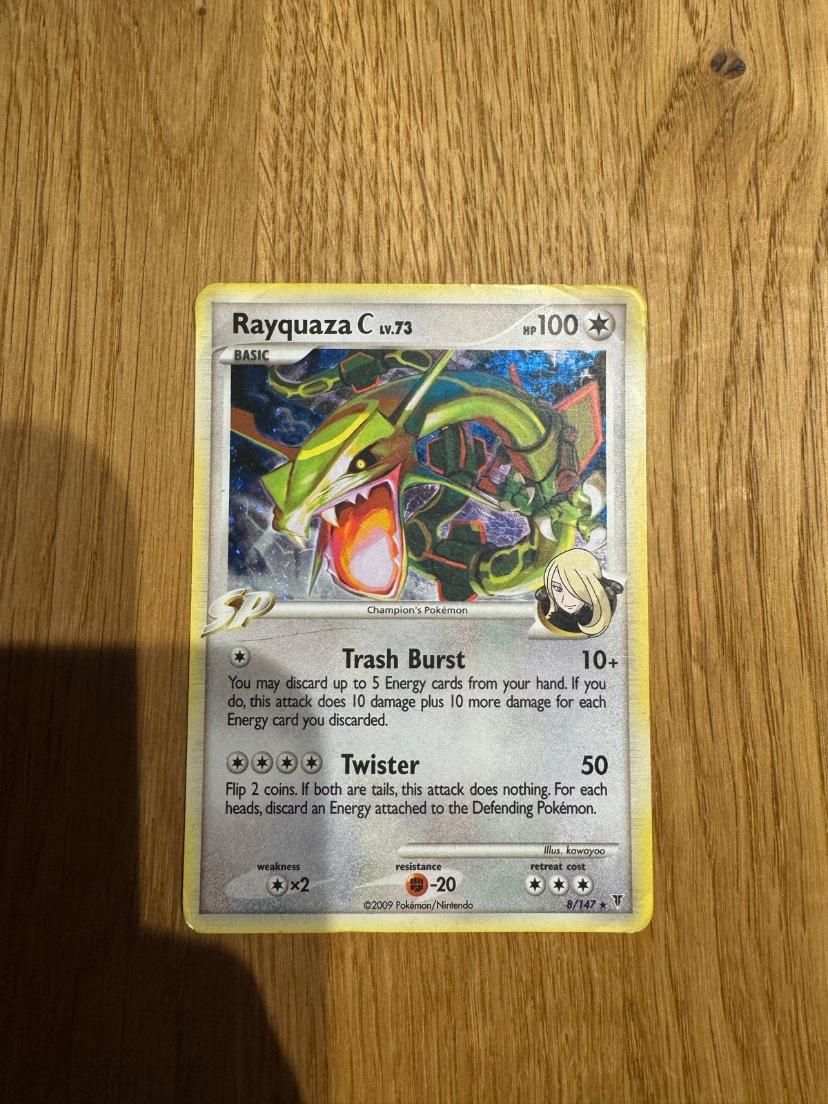 Rayquaza C Lv.73 Pokémon Kaart (2009), Verzenden, Gebruikt, Losse kaart, Foil