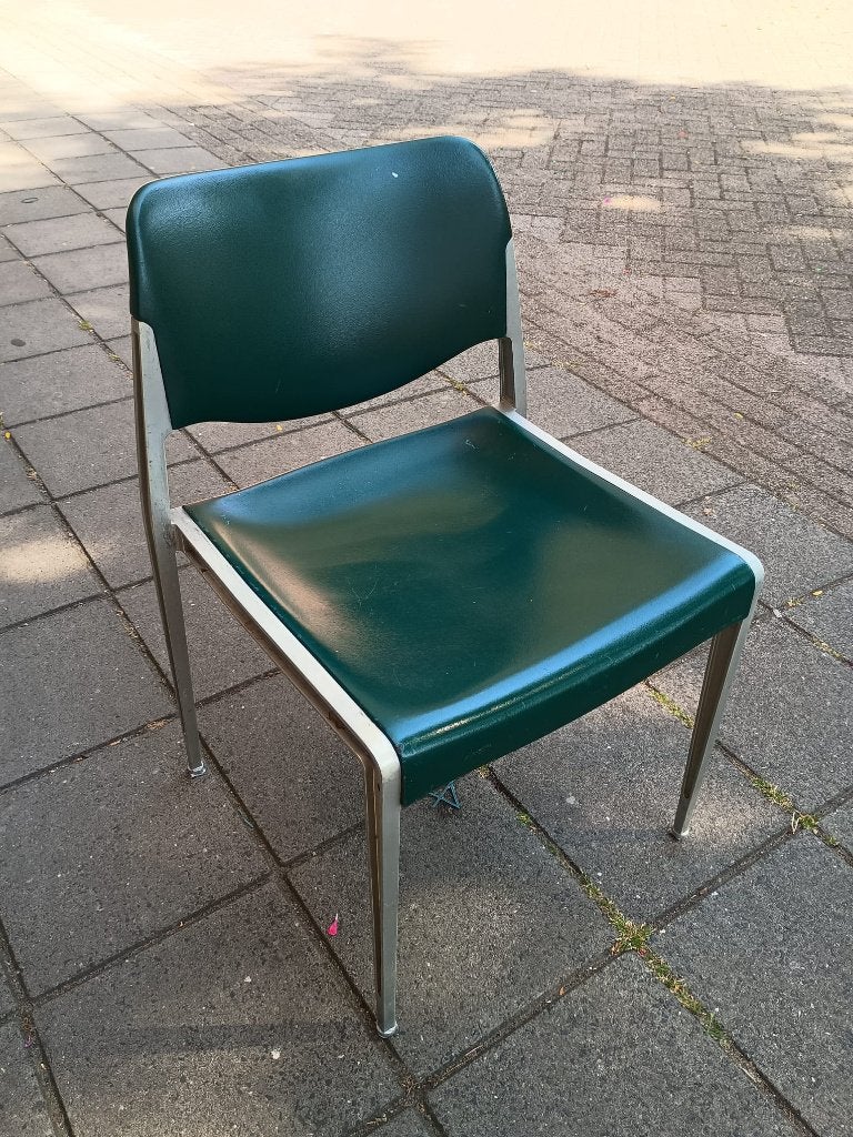 vintage stoelen set groen Kusch+Co, Ophalen, Gebruikt, Overige kleuren, Vier