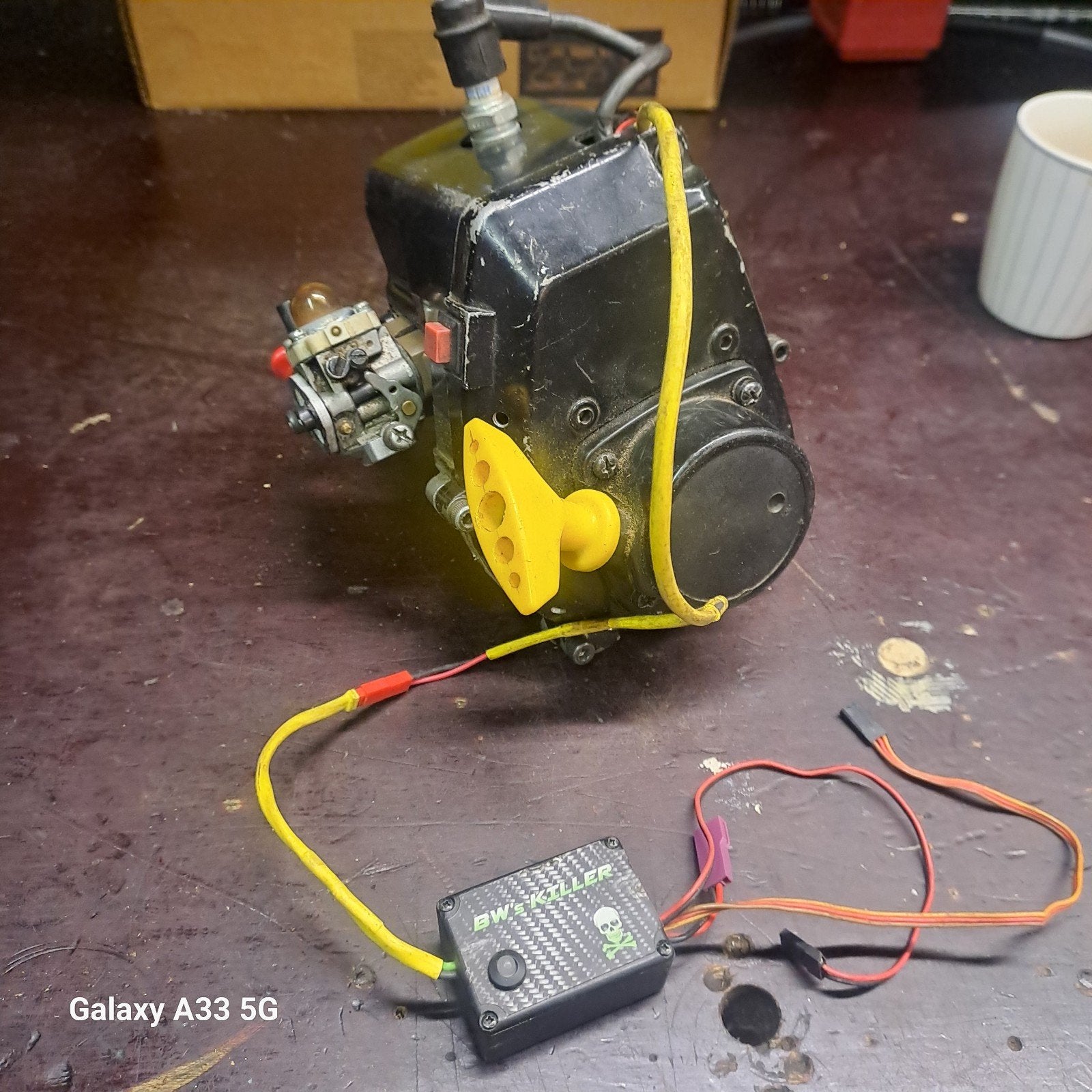 23cc motor compleet, Ophalen of Verzenden, Nitro, Onderdeel
