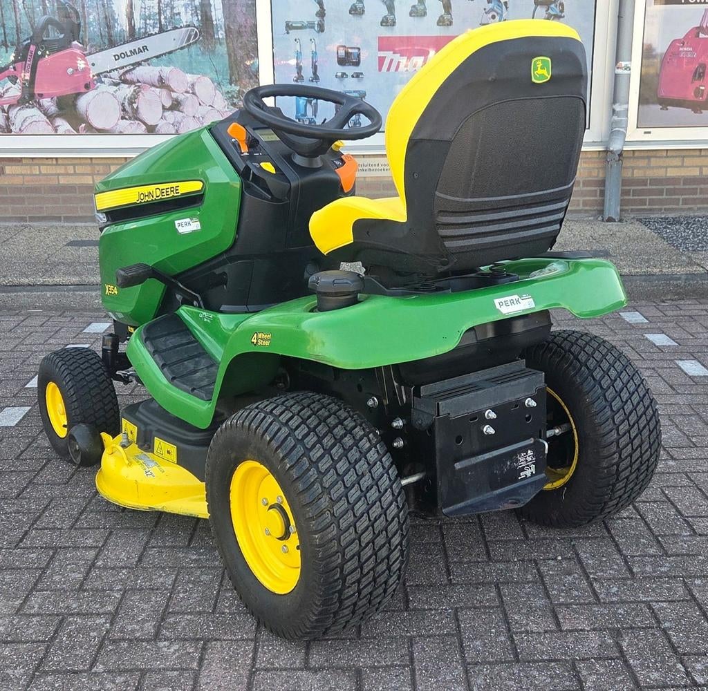 John Deere X354 zitmaaier, 42" mulchmaaidek en 4 Wielsturing, John Deere, John Deere X354 Edge Mulch, Gebruikt, Jdwisinfo@johndeere.com