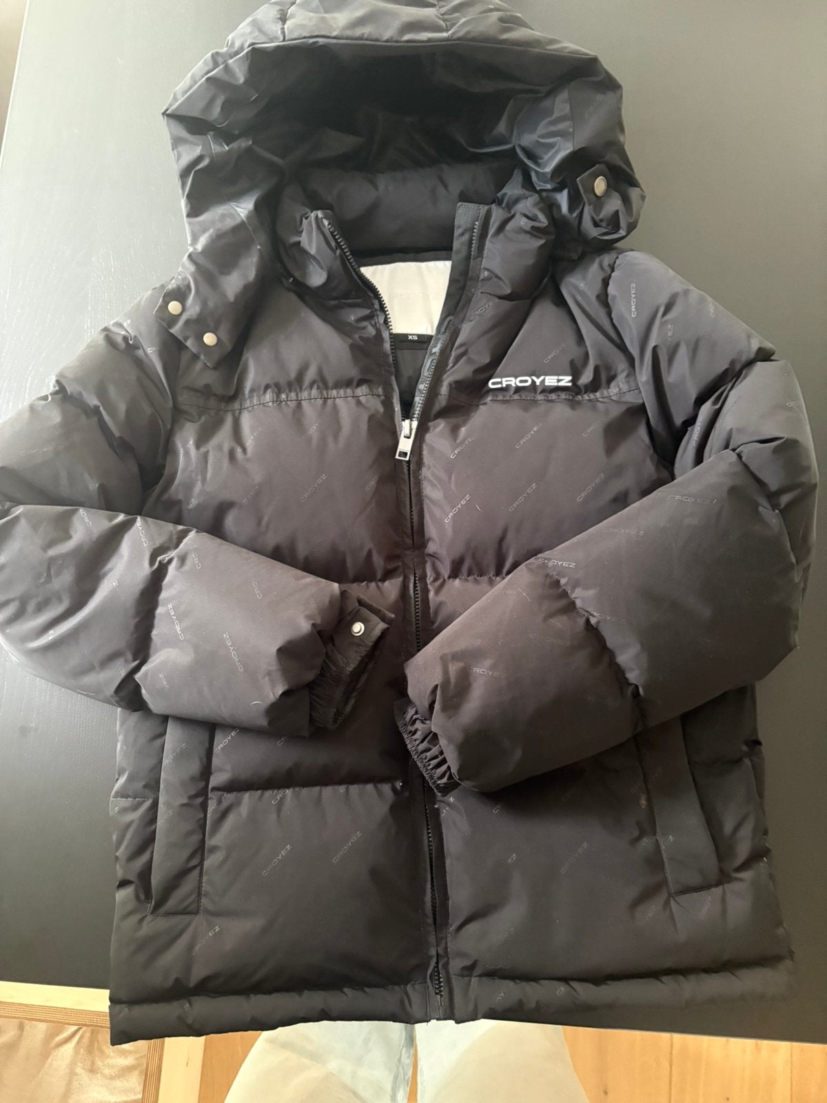 Winterjas croyez, Ophalen of Verzenden, Zo goed als nieuw, Maat 46 (S) of kleiner, Zwart
