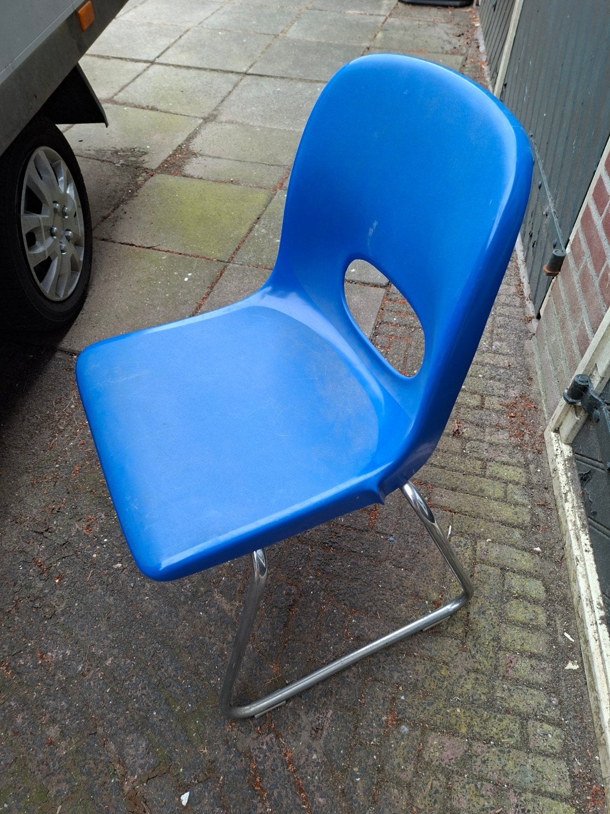 CASALA 5 VINTAGE STOELEN. DESIGN. Jaren Zeventig, Huis en Inrichting, Stoelen, Ophalen, Gebruikt, Blauw, Vintage