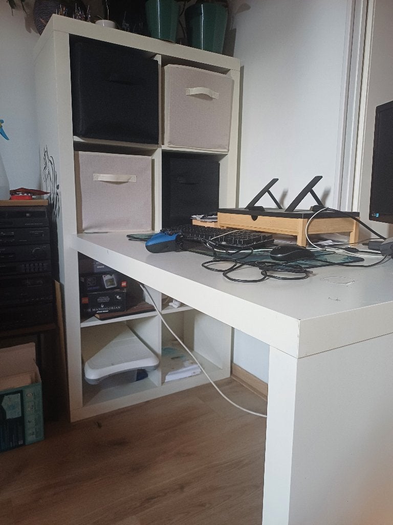 Ikea bureau met open kast, Huis en Inrichting, Ophalen, Gebruikt, Schoolbureau, IKEA