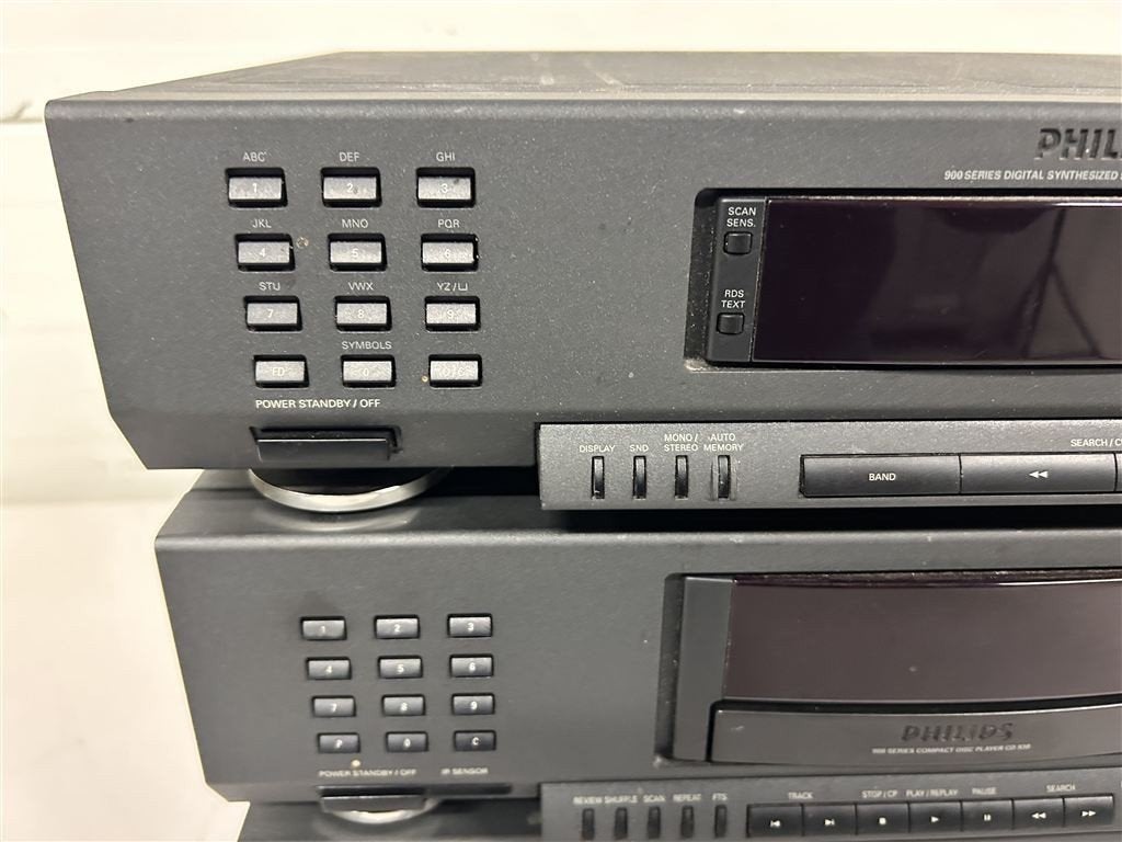 A7388. Philips 900-series stereoset, versterker, cd-speler e, Ophalen of Verzenden, Gebruikt, Cd-speler, Overige merken