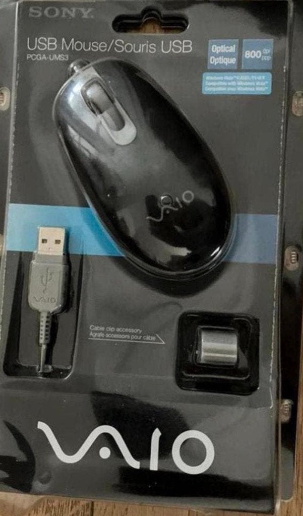 Zeldzame Sony VAIO USB Mouse PCGA-UMS3 nieuw in verpakking, Ophalen of Verzenden, Nieuw, Ergonomisch