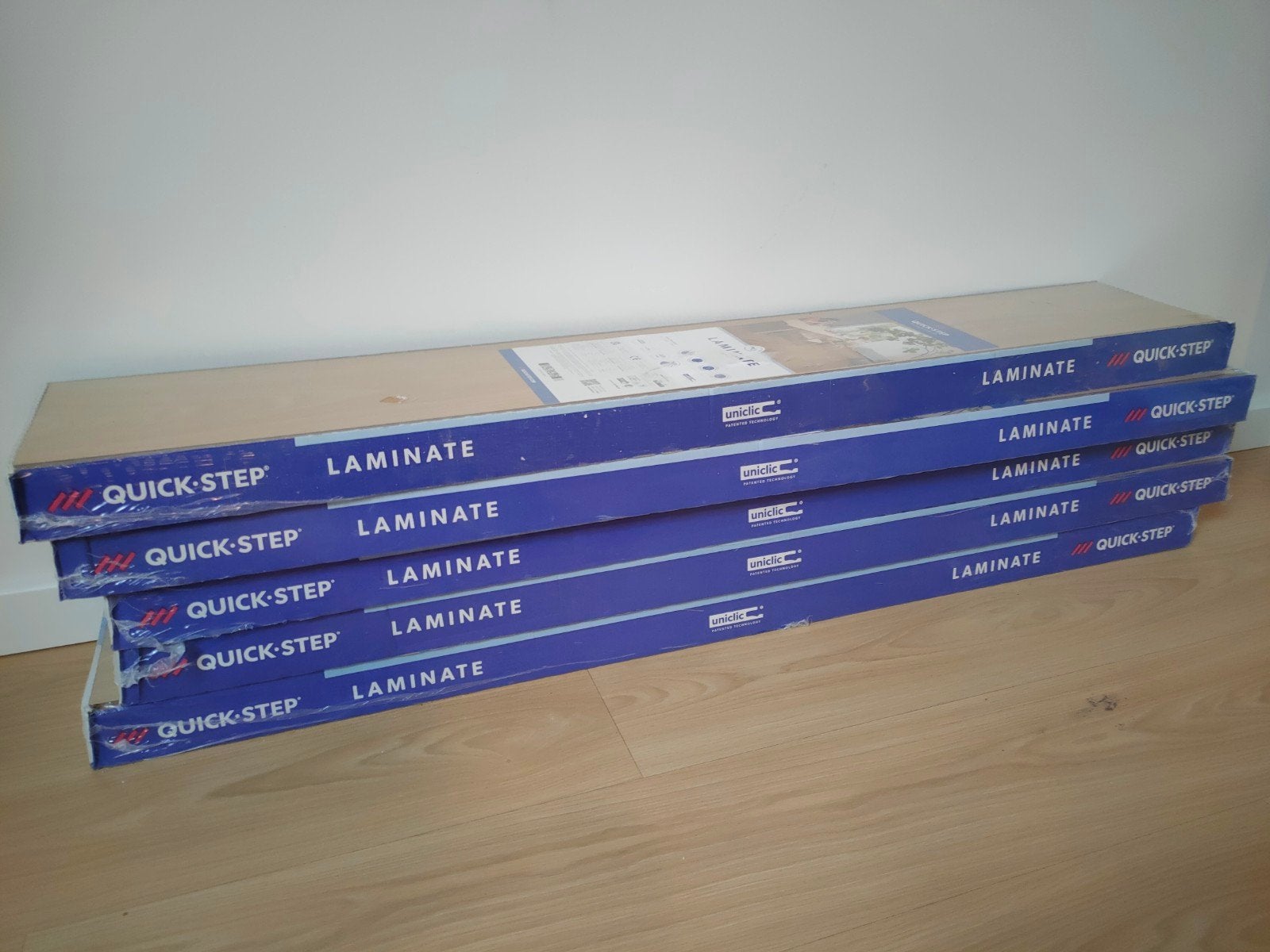 quick step laminaat  biscuit bruine eik +/- 8 m2, Ophalen, 50 tot 150 cm, Nieuw, 5 tot 10 m²