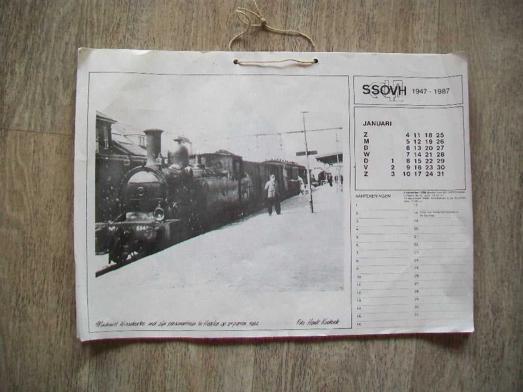 Fotokalender spoorwegen treinen  Heerlen, Ophalen of Verzenden, Gebruikt, Trein, Overige typen