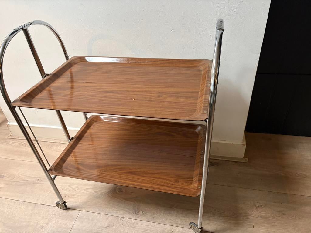 Vintage retro serveerwagen, Ophalen of Verzenden, Huis en Inrichting