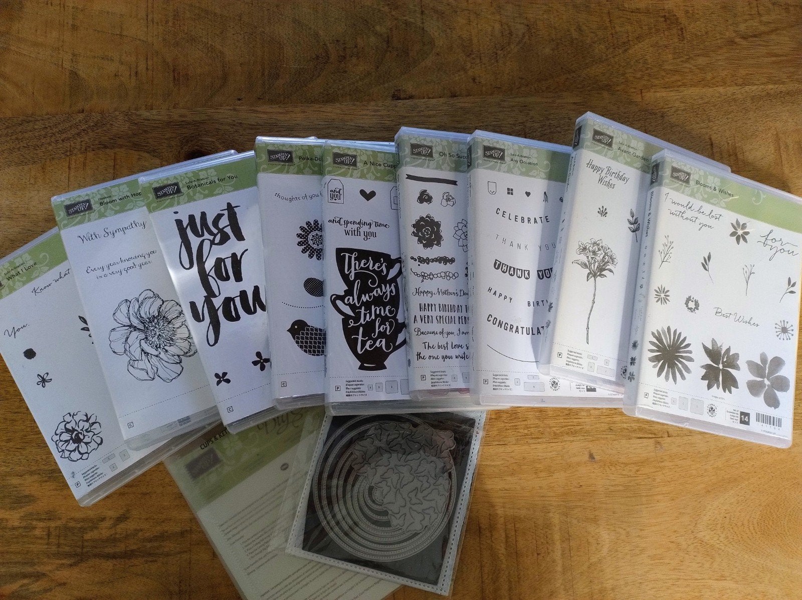 Stampin' Up! Stempelsets en snijmallen, Gebruikt, Kunststof, Overige merken, Transparant