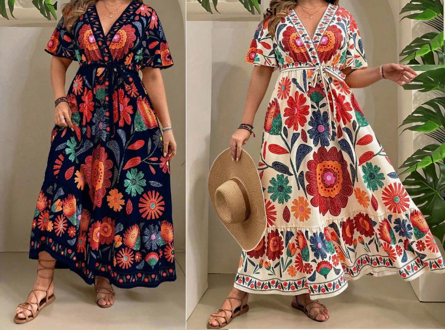 2 Zomer Jurken 44/46, Kleding | Dames, Jurken, Nieuw, Maat 46/48 (XL) of groter, Overige kleuren, Onder de knie, Ophalen of Verzenden