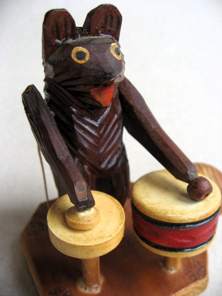 Russische volkskunst, tommelende beer vintage, Ophalen of Verzenden