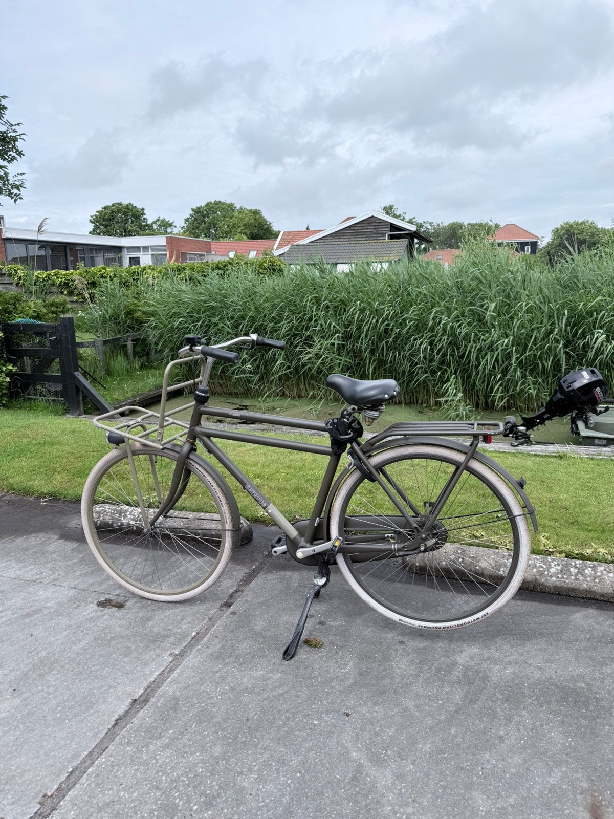 Batavus CNCTD groen herenfiets, Ophalen, Terugtraprem, Gebruikt, Versnellingen