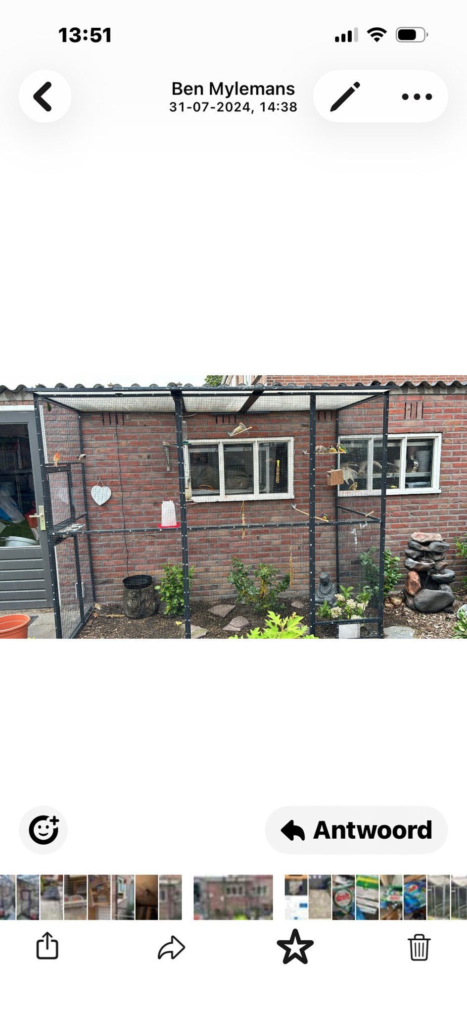 Volière voor vogels, Ophalen, Gebruikt, Aluminium, Volière