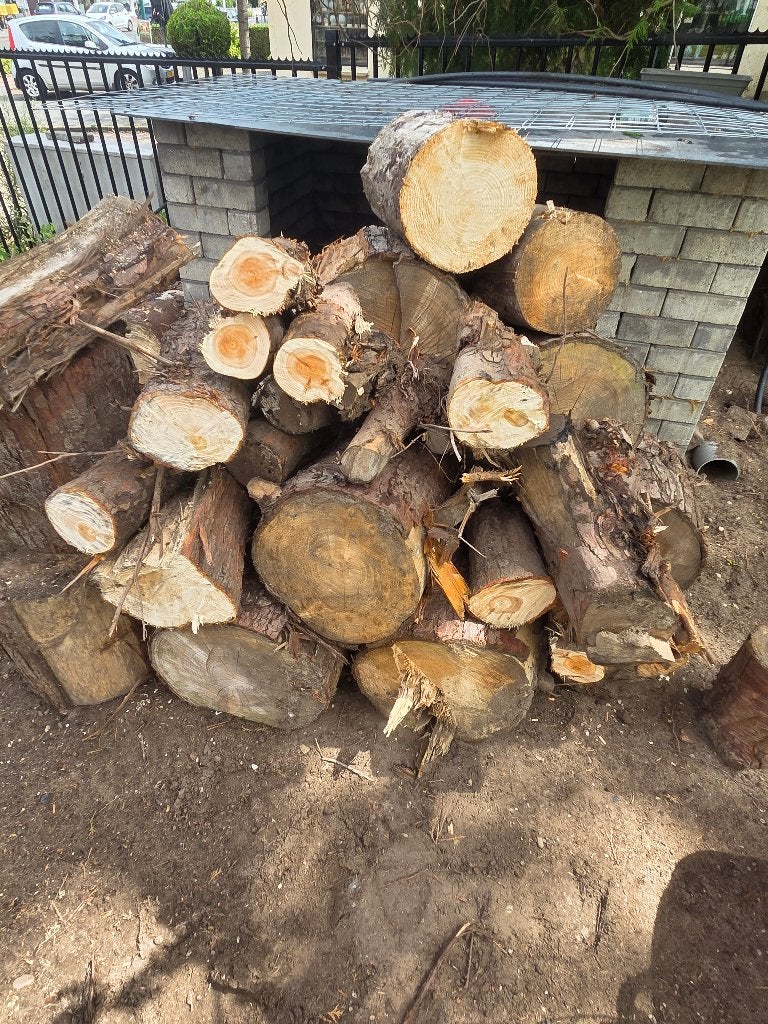 Gratis: Brand hout, Tuin en Terras, Haardhout, Minder dan 3 m³, Ophalen, Overige houtsoorten, Blokken