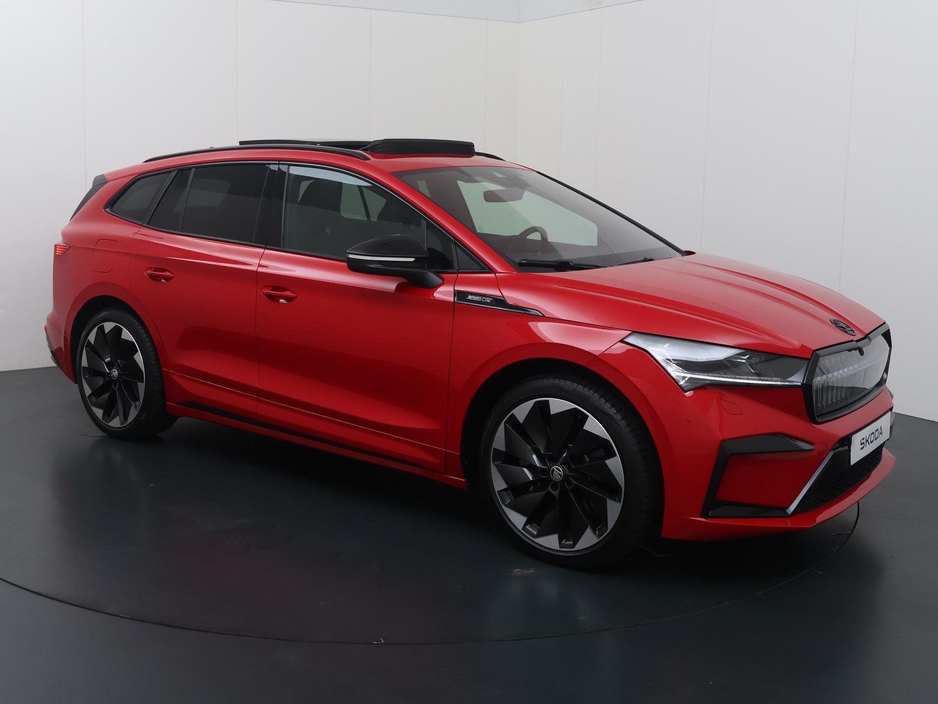 Skoda Enyaq iV 80 Sportline | 204 PK | SoH 92% | Adaptive Cr, Auto's, 12 maanden, Achterwielaandrijving, Gebruikt, 536 km