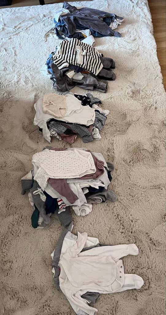 Kledingpakket Newborn maat 50-68, unisex - Neutraal, Kinderen en Baby's, Ophalen of Verzenden, Zo goed als nieuw, Overige maten