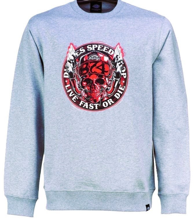 DICKIES SPRINGLAKE SWEATSHIRT GREY XL, Info@workingclassrebel.com, Ophalen of Verzenden, DICKIES, Grijs