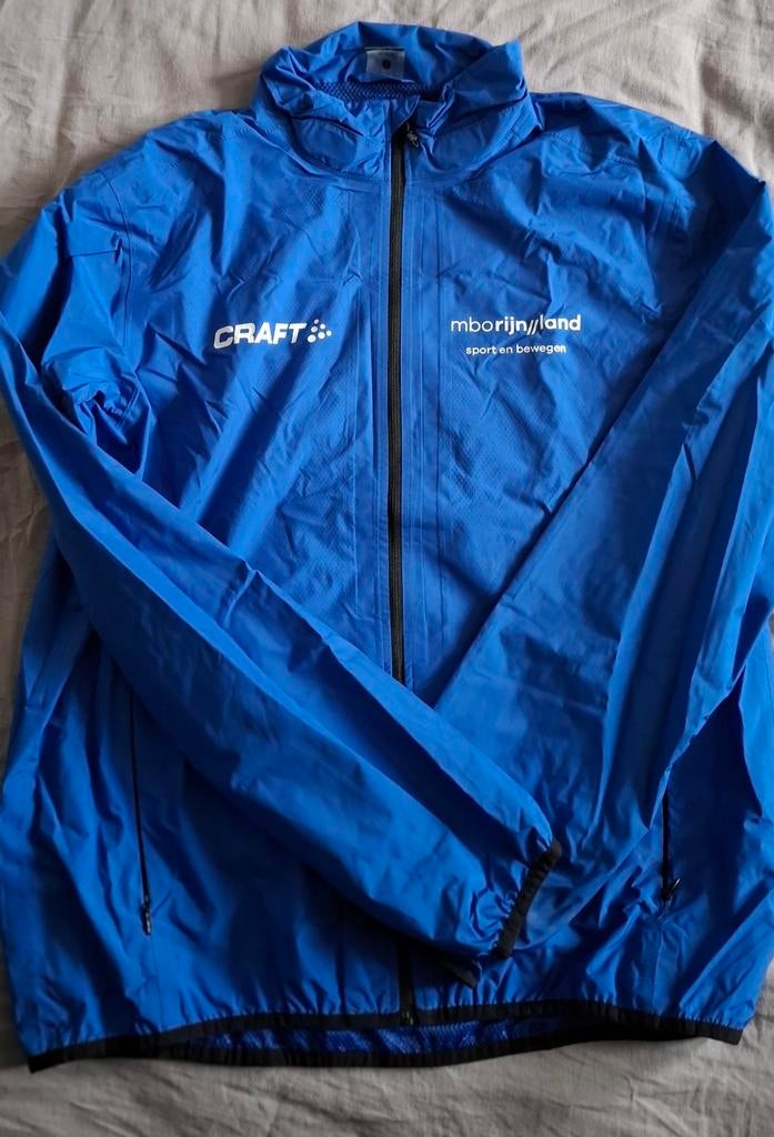 Regenjack MBO Rijnland Sport en Bewegen - Maat L, Ophalen of Verzenden, Blauw, Algemeen