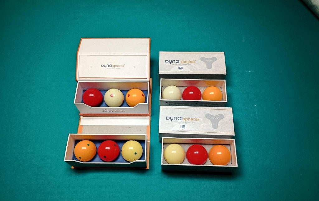 4 sets Carambole ballen Dynaspheres, Ophalen of Verzenden, Zo goed als nieuw, Keu of Ballen
