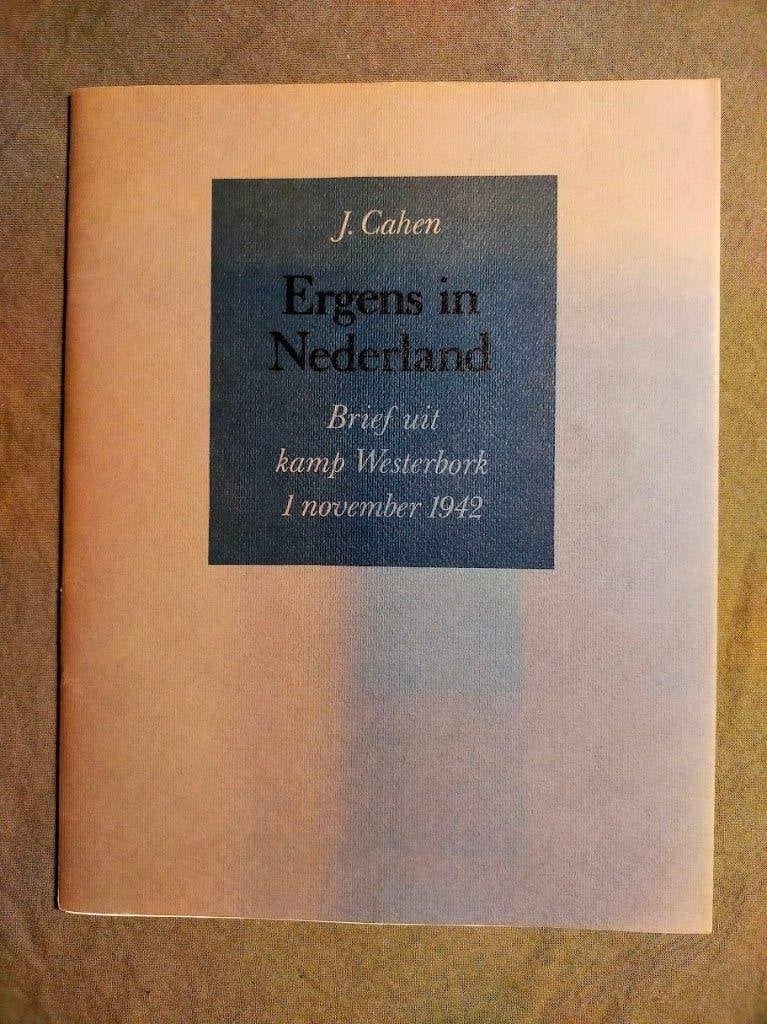 J. Cahen - Ergens in Nederland - Brief uit kamp Westerbork, Tweede Wereldoorlog, Ophalen of Verzenden, Zo goed als nieuw, Overige onderwerpen