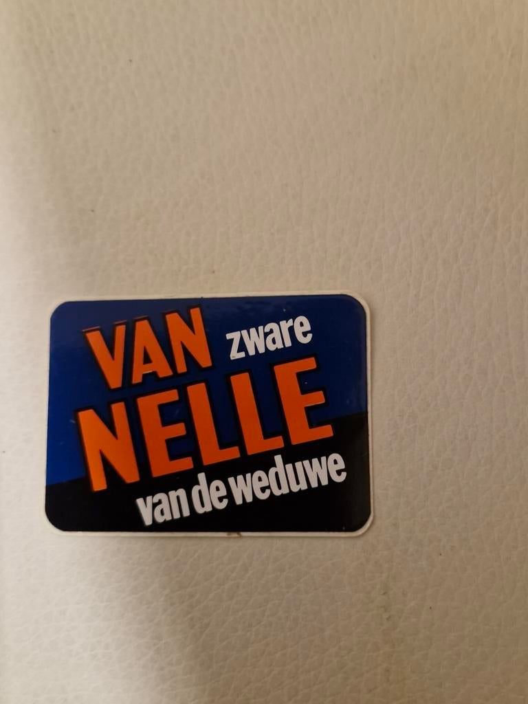 6998 Van Nelle zware van de weduwe sticker, Verzamelen, Stickers, Ophalen of Verzenden