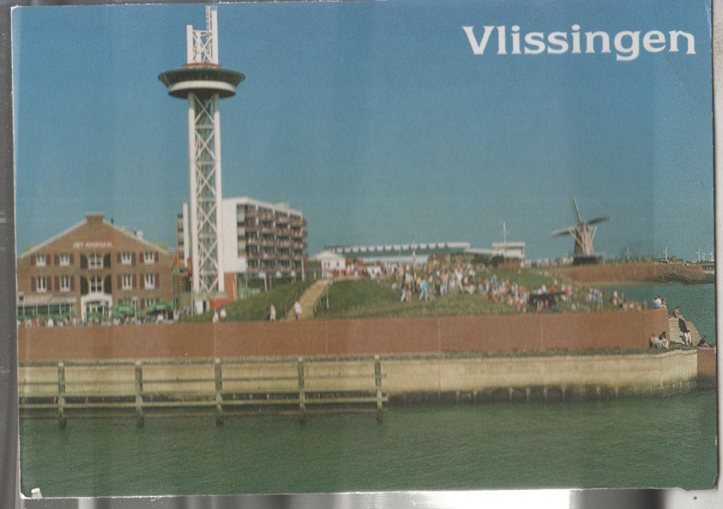 Vlissingen Arsenaal en Uitkijktoren Foto Floor van Herp, Verzamelen, Ophalen of Verzenden, 1980 tot heden, Gelopen, Zeeland