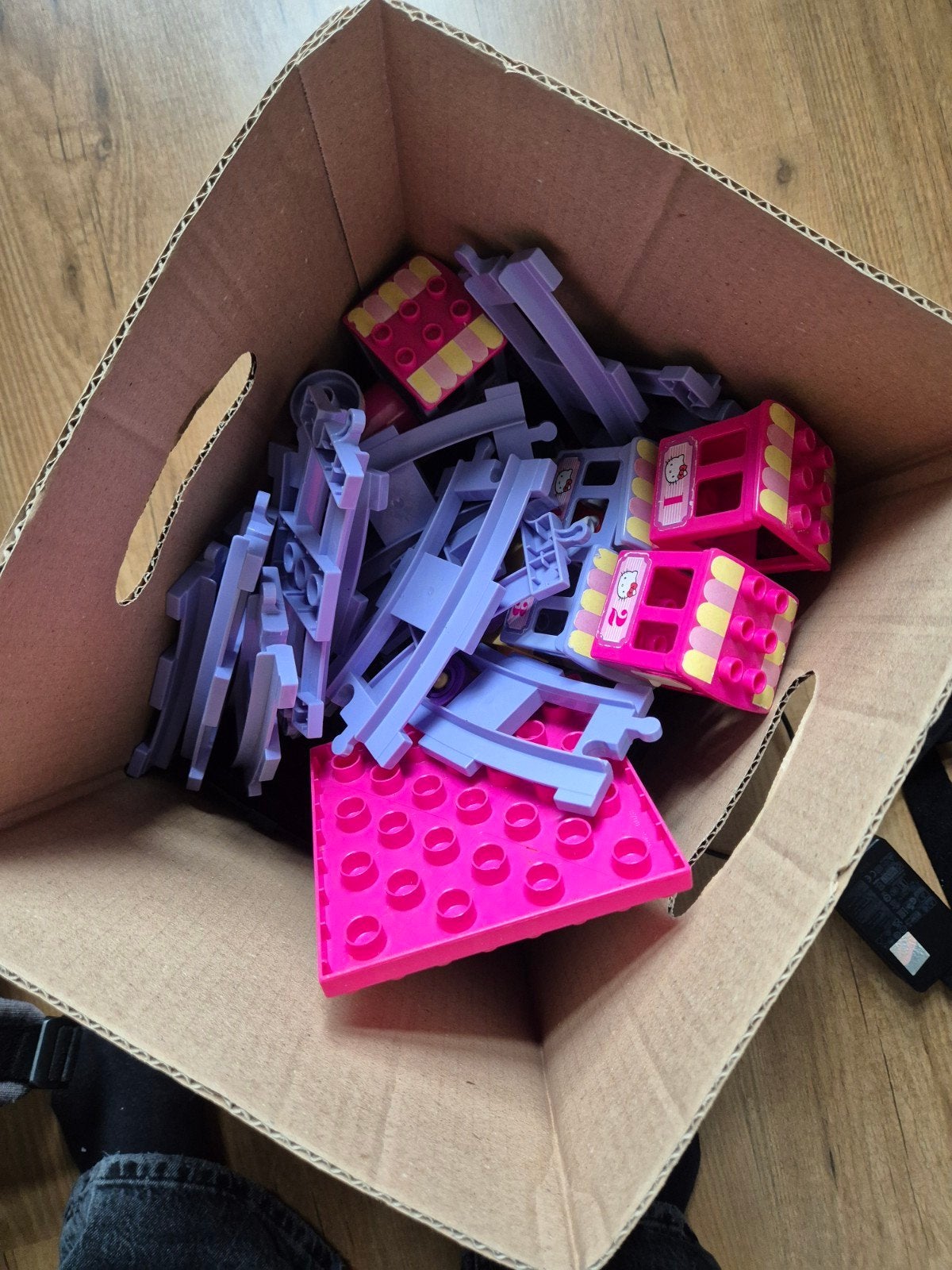 doos met duplo trein Hello Kitty, Ophalen, Gebruikt, Megabloks