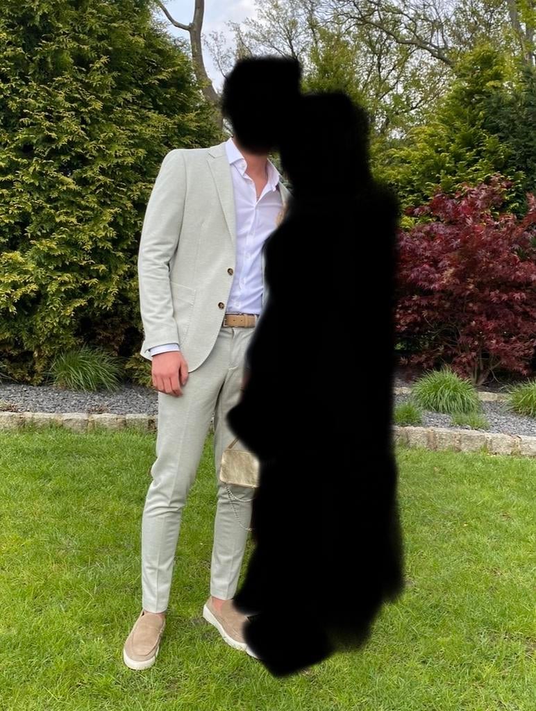 Suitable pak - één keer gedragen, Kleding | Heren, Kostuums en Colberts, Ophalen of Verzenden, Nieuw, Maat 48/50 (M), Groen