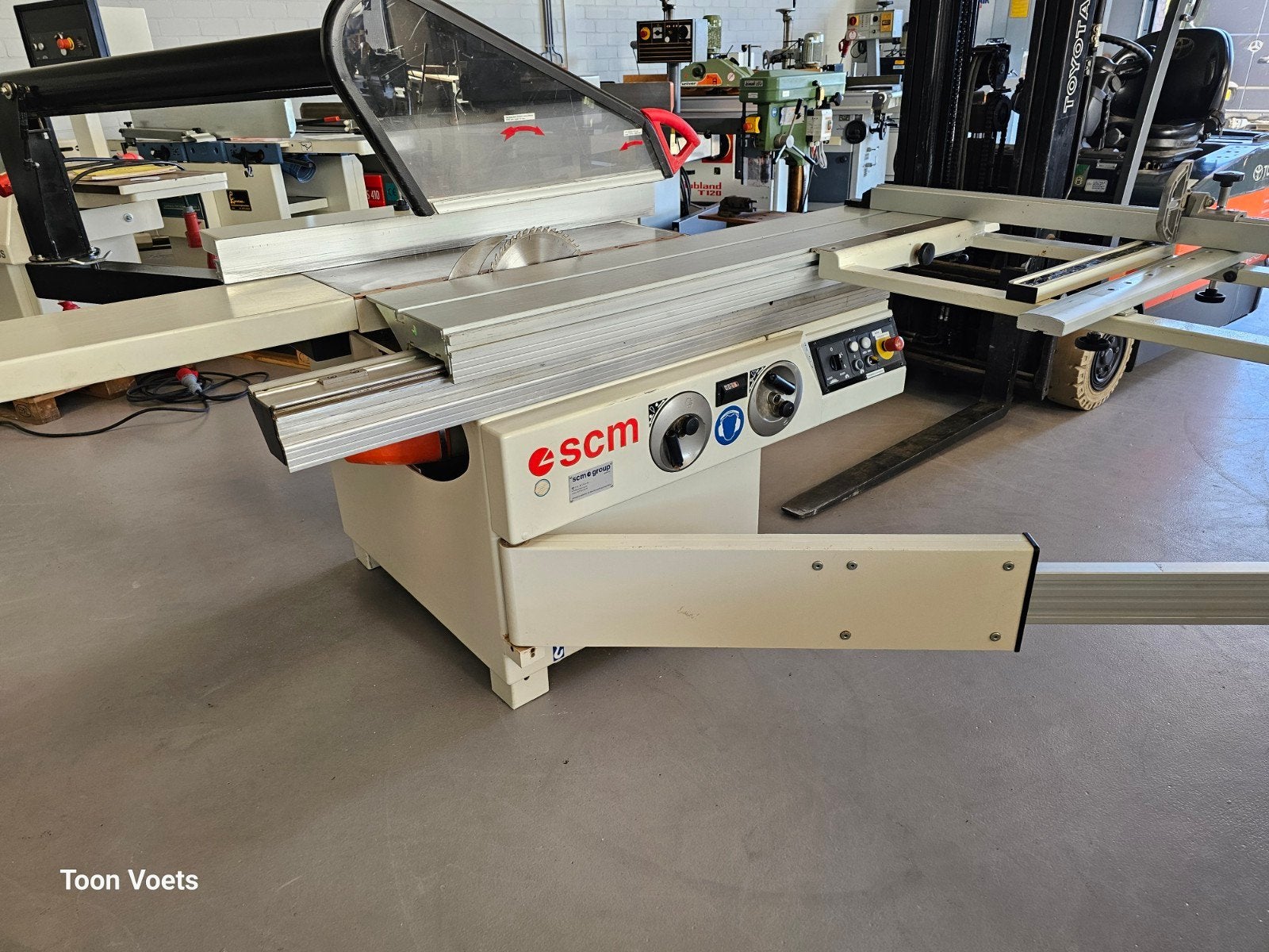 SCM Formaatzaag  / Paneelzaag, Doe-het-zelf en Verbouw, Gereedschap | Zaagmachines, Ophalen, Gebruikt, 70 mm of meer, Overige typen