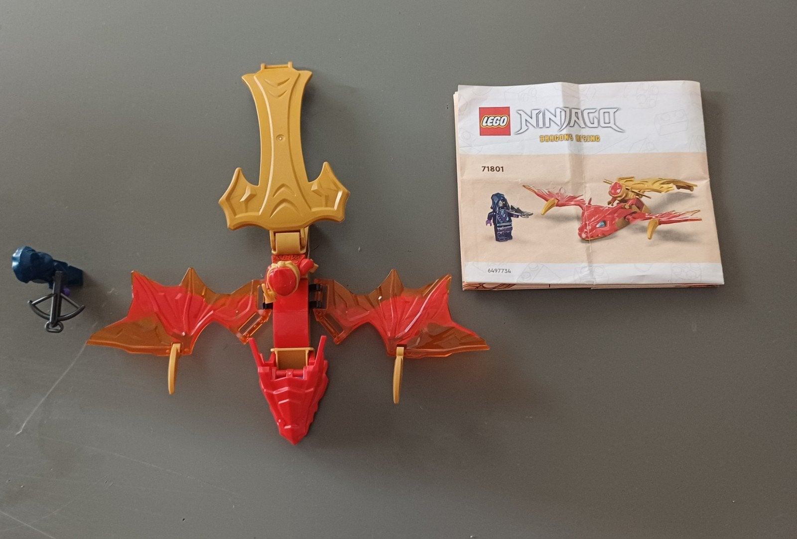 Lego Ninjago Kai's Vuurdraak EVO (71801) - Compleet, Compleet, Lego, Ophalen of Verzenden, Zo goed als nieuw