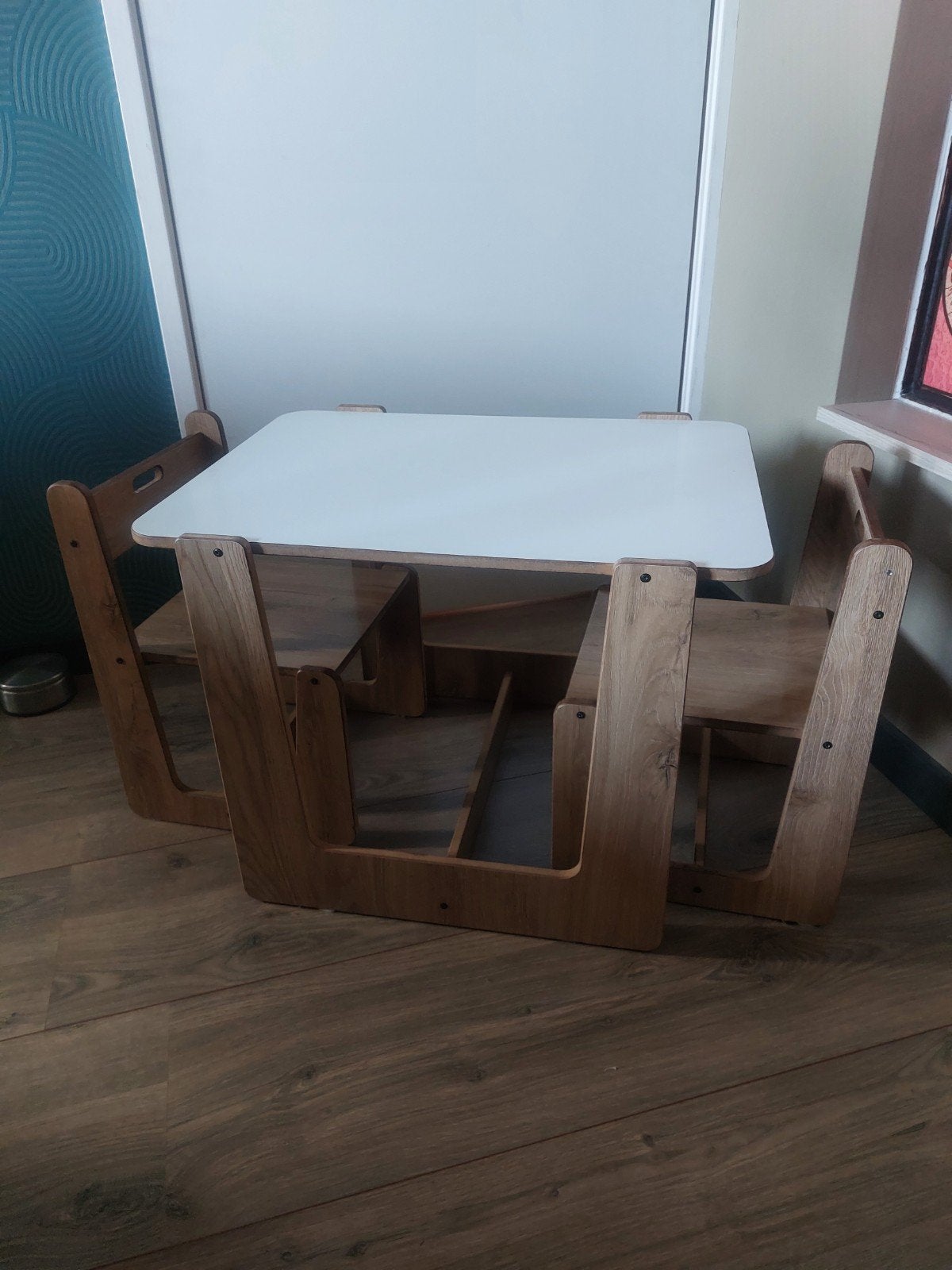 Montessori tafel met stoeltjes set voor kinderenn, Ophalen, Tafel(s) en Stoel(en)