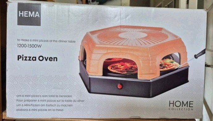 Hema Mini Pizza Oven 1200-1500W - Bak je eigen pizza's!, Ophalen, Zo goed als nieuw, Hema