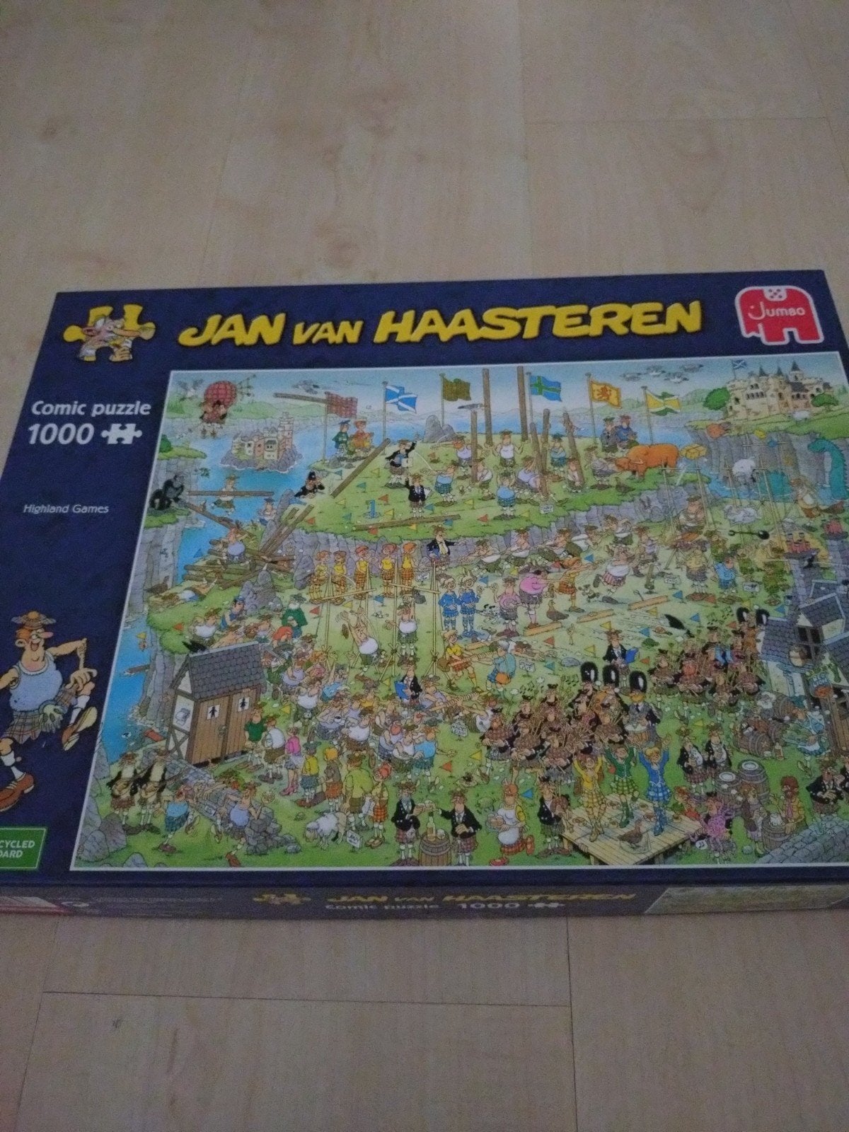 Jan van Haasteren Highland Games 1000 stukjes, Ophalen of Verzenden, 500 t/m 1500 stukjes, Zo goed als nieuw, Legpuzzel