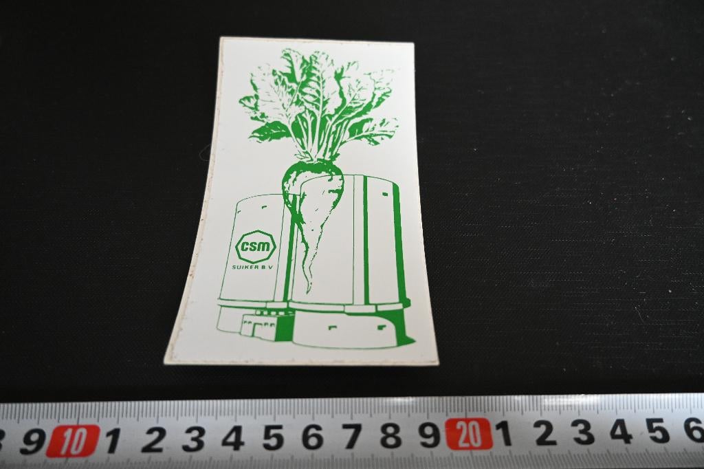 sticker CSM Suiker bv   suikerbiet, Ophalen, Zo goed als nieuw