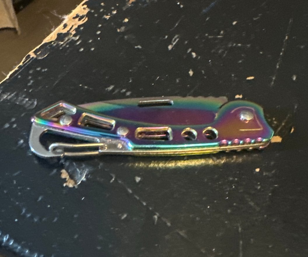 Multicolor zakmes, Ophalen, Gebruikt